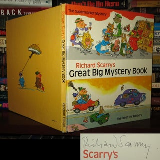 Item #74141 RICHARD SCARRY'S GREAT BIG MYSTERY BOOK Signed 1st. Richard Scarry
