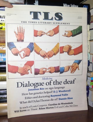 Item #76471 TLS, THE TIMES LITERARY SUPPLEMENT JANUARY 30 1998. Jonathan Ree, Dannie Abse