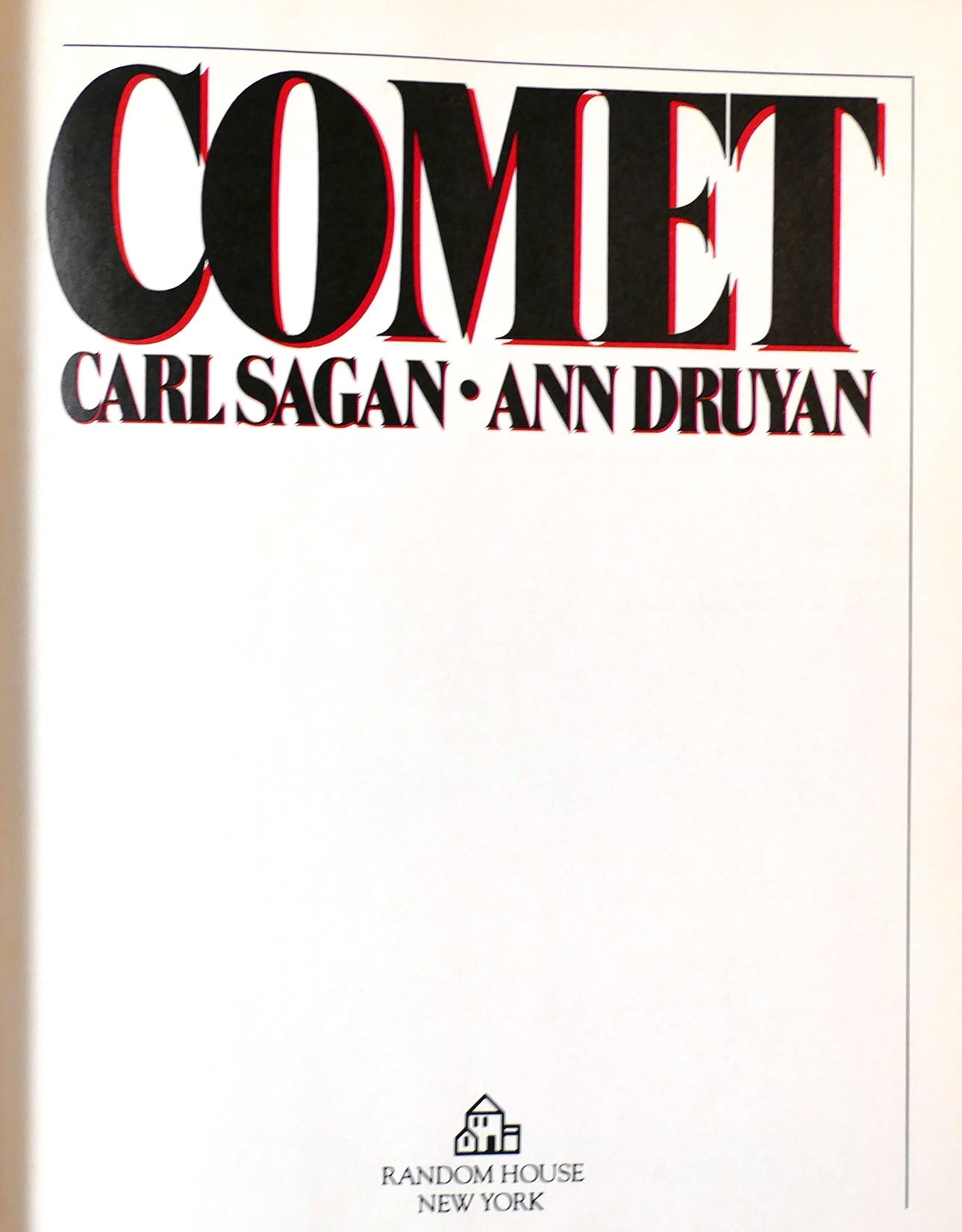 COMET | Carl Sagan | First Edition; First Printing