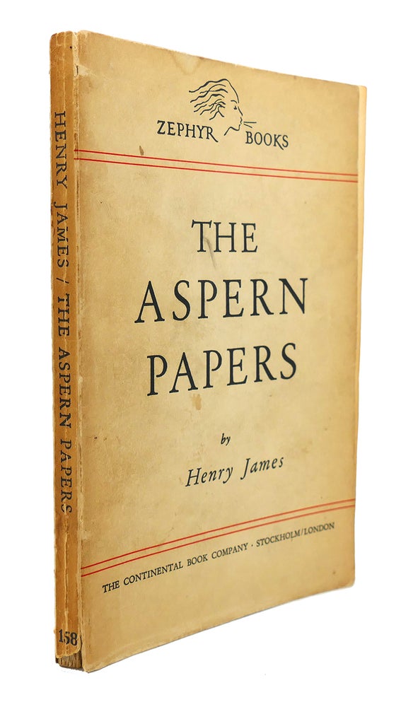 Item #90146 THE ASPERN PAPERS. Henry James.
