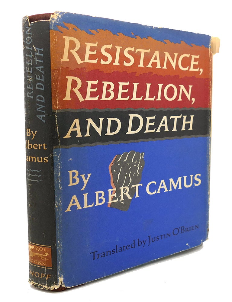 Item #90232 RESISTANCE, REBELLION, AND DEATH. Albert Camus.