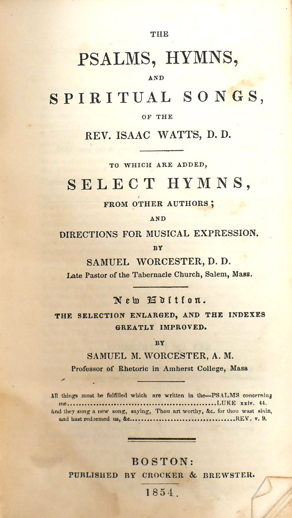 French Psalms, Hymns and Spiritual Songs: with a pure prose