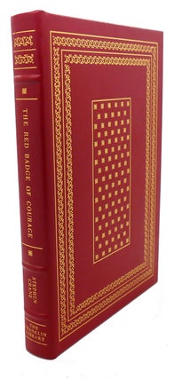 Item #94393 THE RED BADGE OF COURAGE Franklin Library. Stephen Crane