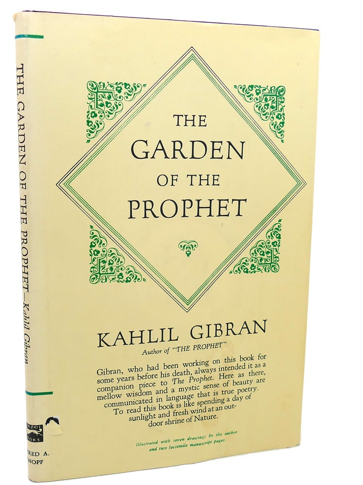Item #96748 THE GARDEN OF PROPHET. Kahlil Gibran.