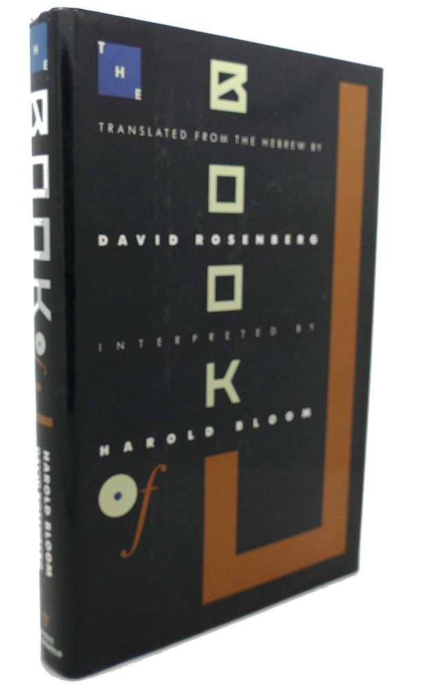 Item #97496 THE BOOK OF J. Harold Bloom David Rosenberg.