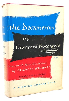 Item #97852 THE DECAMERON OF GIOVANNI BOCCACCIO. Fances Winwar Giovanni Boccaccio
